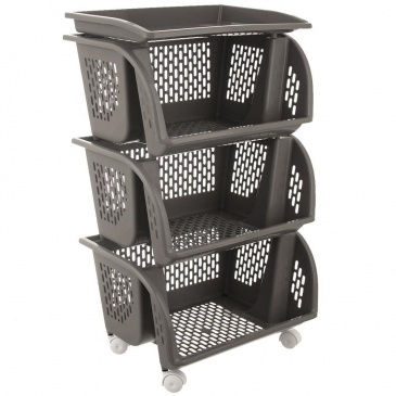 Wózek regał organizer szafka koszyk 4-poziomowy kuchenny łazienkowy na kółkach do kuchni łazienki ku