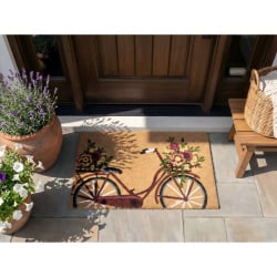 Wycieraczka AVAK Naturalny 45 x 75 cm Rower Włókno kokosowe