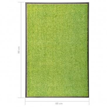 Wycieraczka z możliwością prania, zielona, 60 x 90 cm