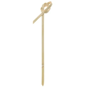 Wykałaczki BAMBUSOWE, szpikulce, szpilki, do przystawek, przekąsek, patyczki 9 cm, 50 sztuk