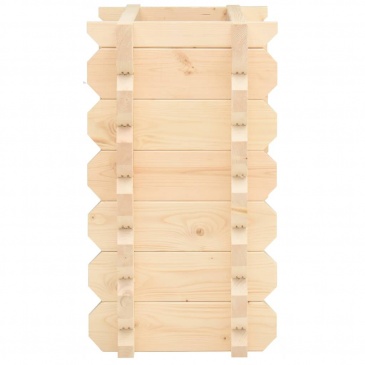 Wysoka donica, 42 mm, 100x50x87,8 cm, lite drewno świerkowe