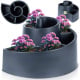 Kwietnik ogrodowy plastikowy czarny spiralny 53x43,5x32,5 cm