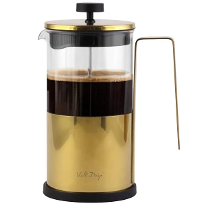 Zaparzacz do kawy i herbaty 1000 ml diamante złoty 0695