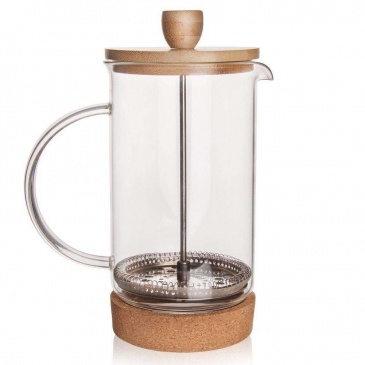 Zaparzacz, imbryk, dzbanek szklany z tłokiem do kawy, herbaty, ziół, 0,75 l