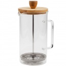 Zaparzacz imbryk, dzbanek TERRESTRIAL szklany z tłokiem do zaparzania kawy, herbaty, ziół, 0,35 l
