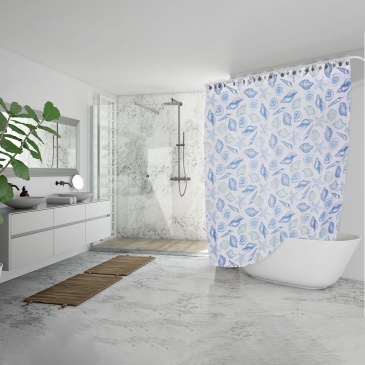 Zasłona prysznicowa łazienkowa pod prysznic do wanny haczyki 180x200 cm