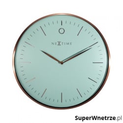 Zegar ścienny 40 cm Nextime Glamour różowe złoto