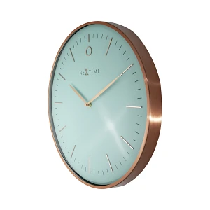 Zegar ścienny 40 cm Nextime Glamour różowe złoto