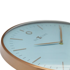 Zegar ścienny 40 cm Nextime Glamour różowe złoto
