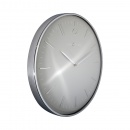 Zegar ścienny 40 cm Nextime Glamour srebrny