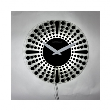 Zegar ścienny 43 cm NeXtime Dreamtime czarny