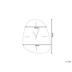 Zegar ścienny ALMANSA  45 cm Srebrny