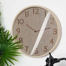 Zegar ścienny beżowy 38 cm - zdjęcie 2