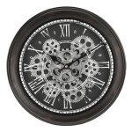 Zegar ścienny romain srebrny