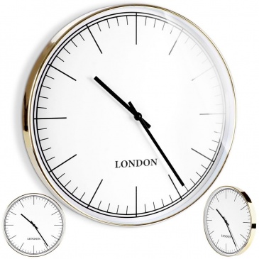 Zegar ścienny złoty biały 50 cm