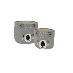 Zestaw 2 koszy koala z tkaniny