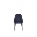 Zestaw 2 krzeseł do jadalni sztruksowy niebieski MANTECA