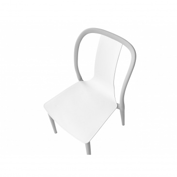 Zestaw 2 krzeseł ogrodowych biało-szary SPEZIA