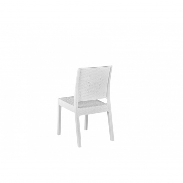 Zestaw 2 krzeseł ogrodowych biały FOSSANO