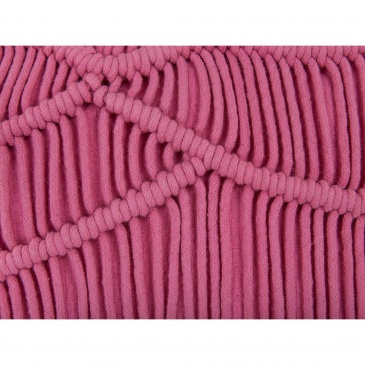 Zestaw 2 poduszek dekoracyjnych makrama 30 x 50 cm różowy KIRIS