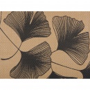 Zestaw 2 poduszek dekoracyjnych z motywem liści 45 x 45 cm beżowy WAKAD