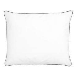 Zestaw 2 poduszek PELISTER Wysoka Mikrofibra 50 x 60 cm Biały Zestaw 2 poduszek PELISTER Wysoka Mikrofibra 50 x 60 cm Biały