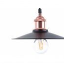 Zestaw 3 lamp wiszących metalowy czarny SWIFT