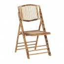 Zestaw 4 krzeseł bambusowy TRENTOR