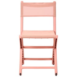 Zestaw 4 krzeseł ogrodowych TALCA Składane Koralowy Zestaw 4 krzeseł ogrodowych TALCA Składane Koralowy