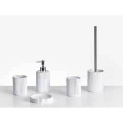 Zestaw akcesoriów łazienkowych 5 elementów CAMANA Biały Zestaw akcesoriów łazienkowych 5 elementów CAMANA Biały