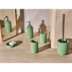 Zestaw akcesoriów łazienkowych 5 elementów HUARMEY Zielony Zestaw akcesoriów łazienkowych 5 elementów HUARMEY Zielony