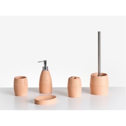 Zestaw akcesoriów łazienkowych 5 elementów YARAPA Pomarańczowy Zestaw akcesoriów łazienkowych 5 elementów YARAPA Pomarańczowy