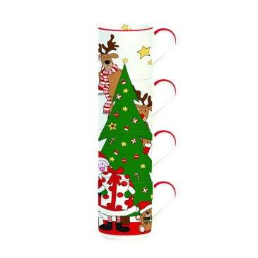 Zestaw kubków świątecznych 4 szt. 275 ml Nuova R2S Christmas Collection