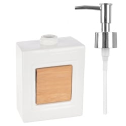 Zestaw łazienkowy dolomitowy biały 3 el.