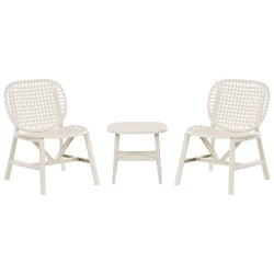 Zestaw mebli balkonowych SICELLE Złamana biel