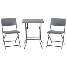 Zestaw mebli balkonowych Składane TRAPPETO Szary