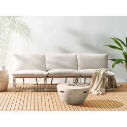 Zestaw ogrodowy dla 3 osób PICO Metal Jasnobeżowy