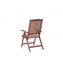 Zestaw ogrodowy drewniany stół i 6 krzeseł z szarymi poduszkami TOSCANA