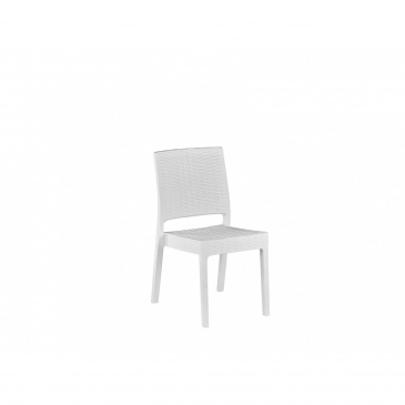 Zestaw ogrodowy stół i 4 krzesła biały FOSSANO