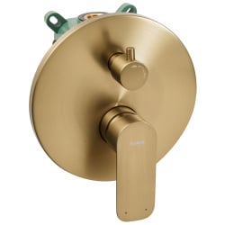 Zestaw prysznicowy podtynkowy z deszczownicą CANAIMA Złoty Zestaw prysznicowy podtynkowy z deszczownicą CANAIMA Złoty