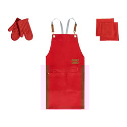 Zestaw tekstyliów kuchennych BRASSICA Czerwony