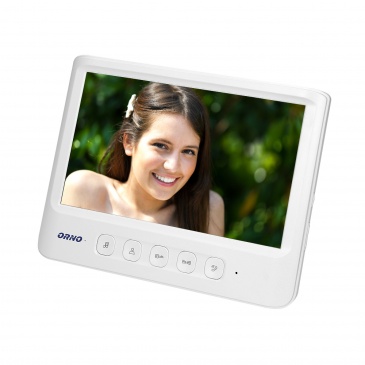 Zestaw wideodomofonowy, bezsłuchawkowy, kolor, LCD 7", biały, IMAGO