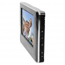 Zestaw wideodomofonowy, bezsłuchawkowy, kolor, LCD 7", z szyfratorem, natynkowy, czarny, CRUX