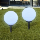 Zewnętrzne lampy solarne LED w kształcie kuli, 30 cm, 2 szt.